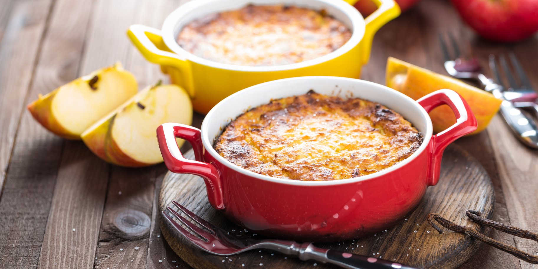 Пісна яблучна запіканка з кускусом