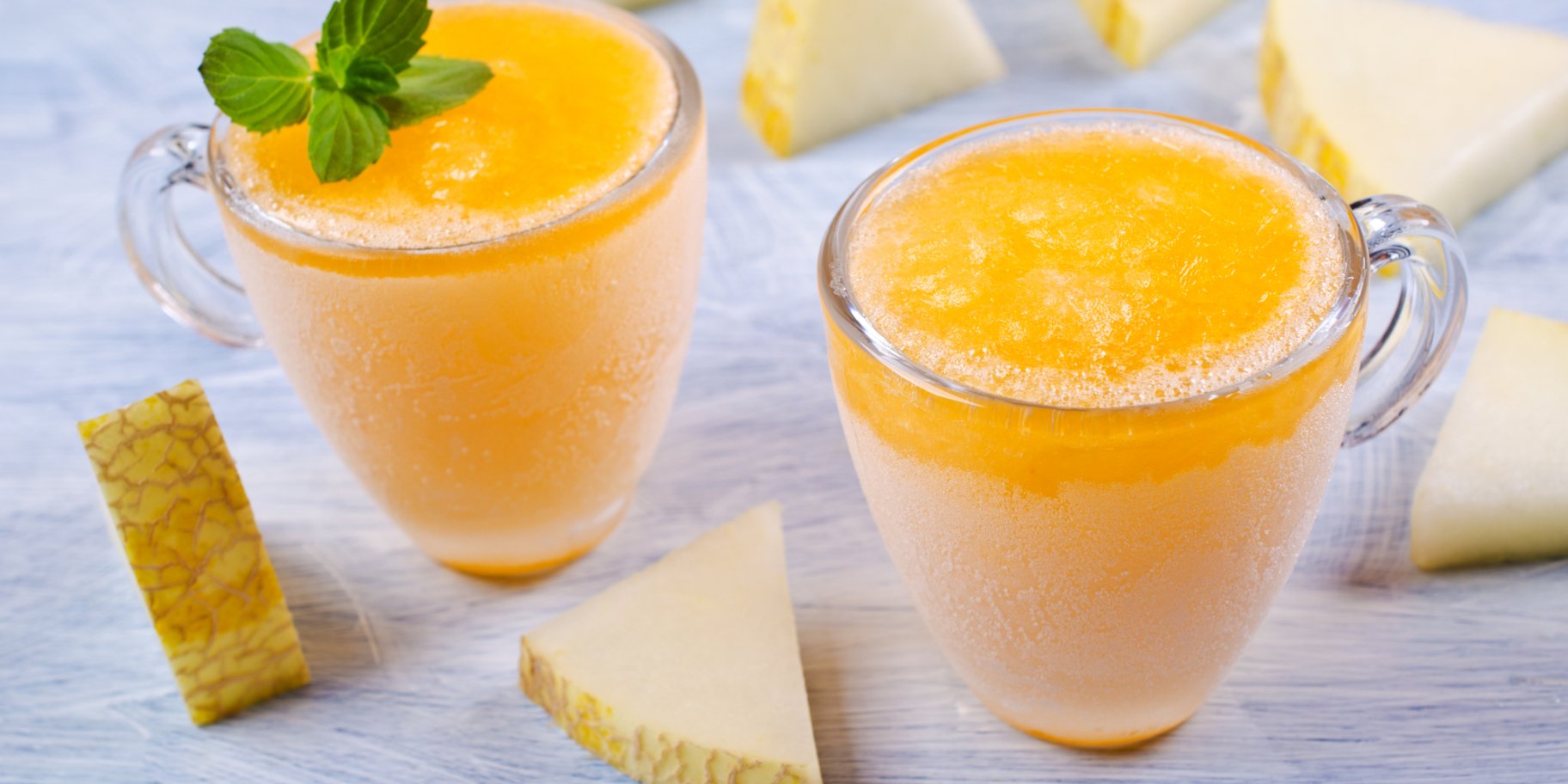 Замороженный десерт из дыни