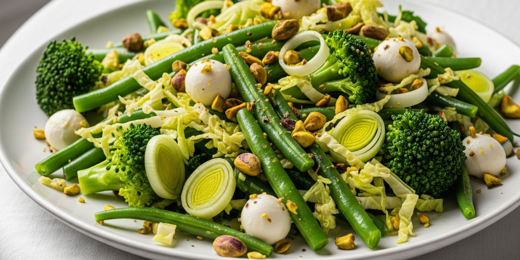 Теплий салат з овочами та моцарелою в духовці