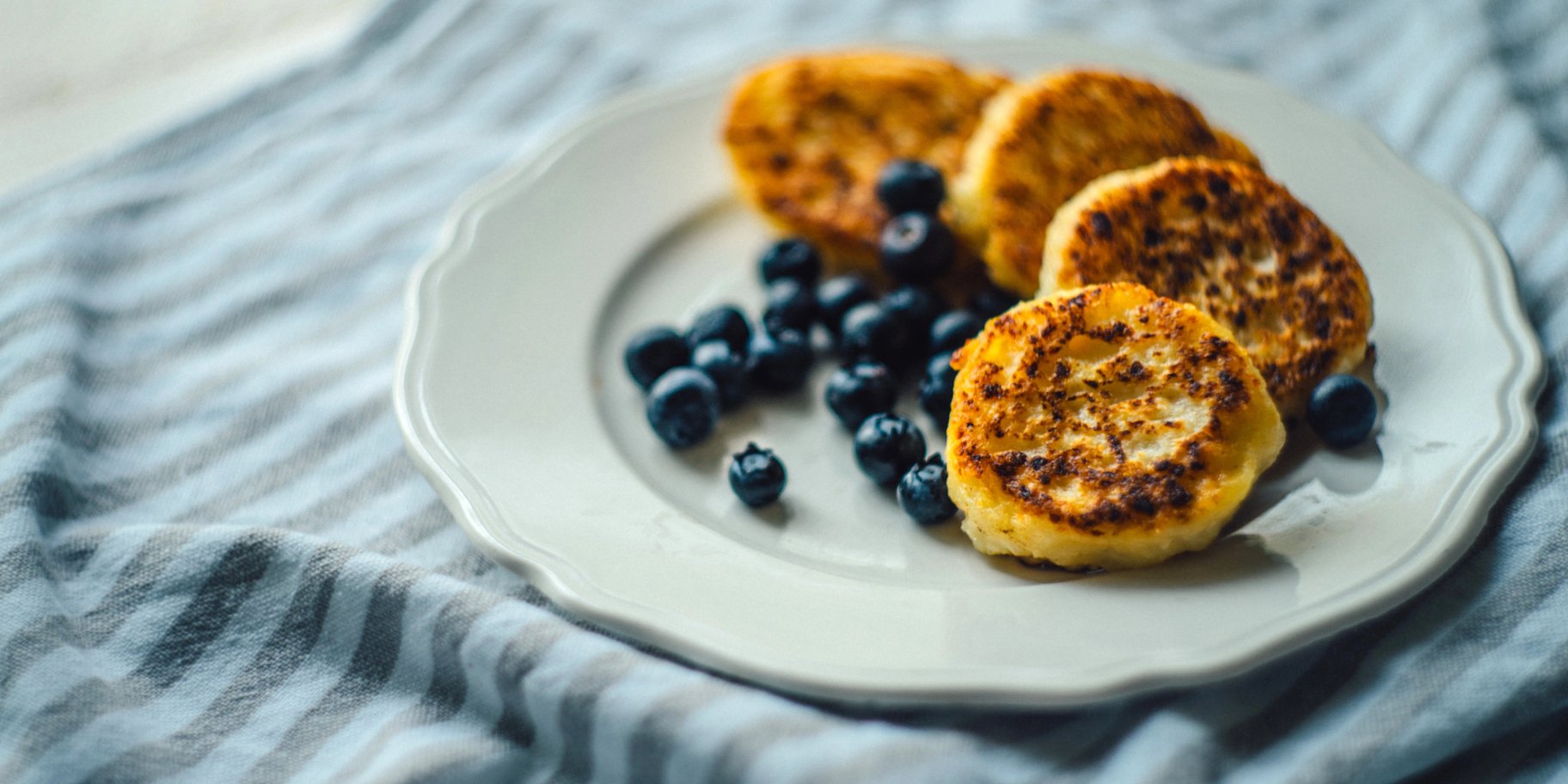 Сирники з чорницею