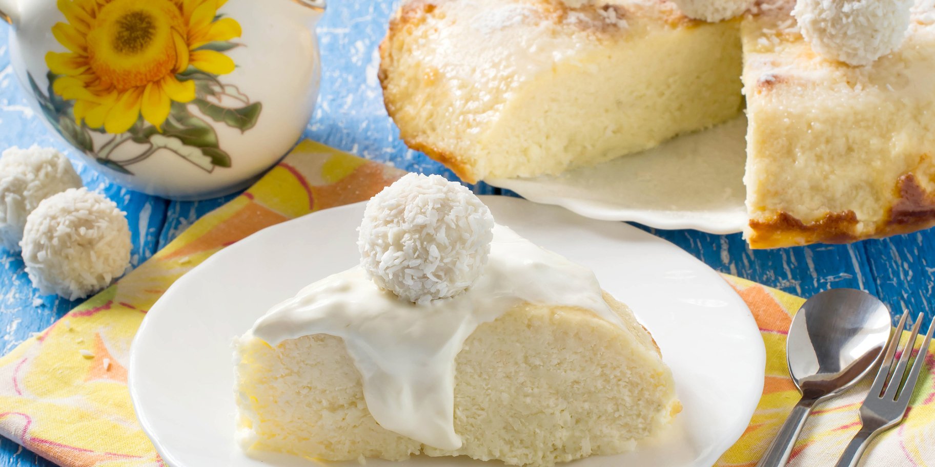 Сирна запіканка з кокосовою стружкою