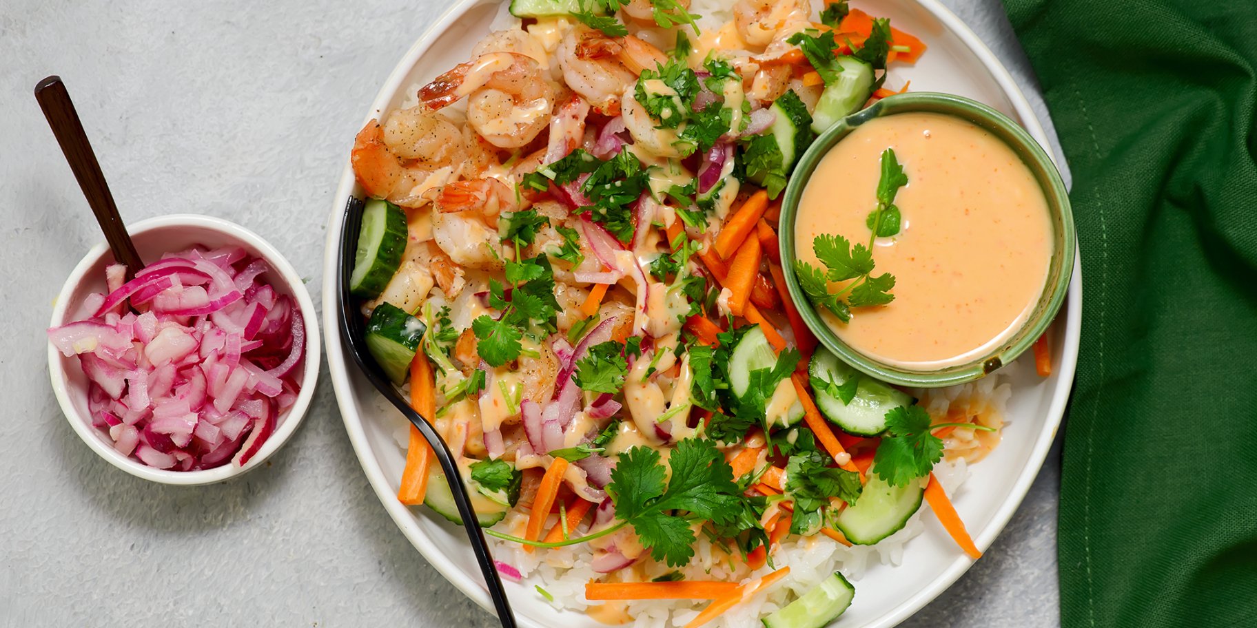 Боул з креветками