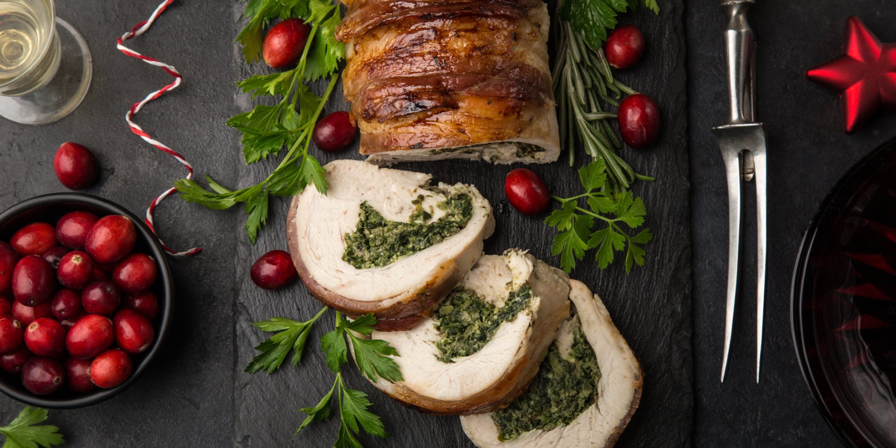 Рулет з індички з приправами рецепт