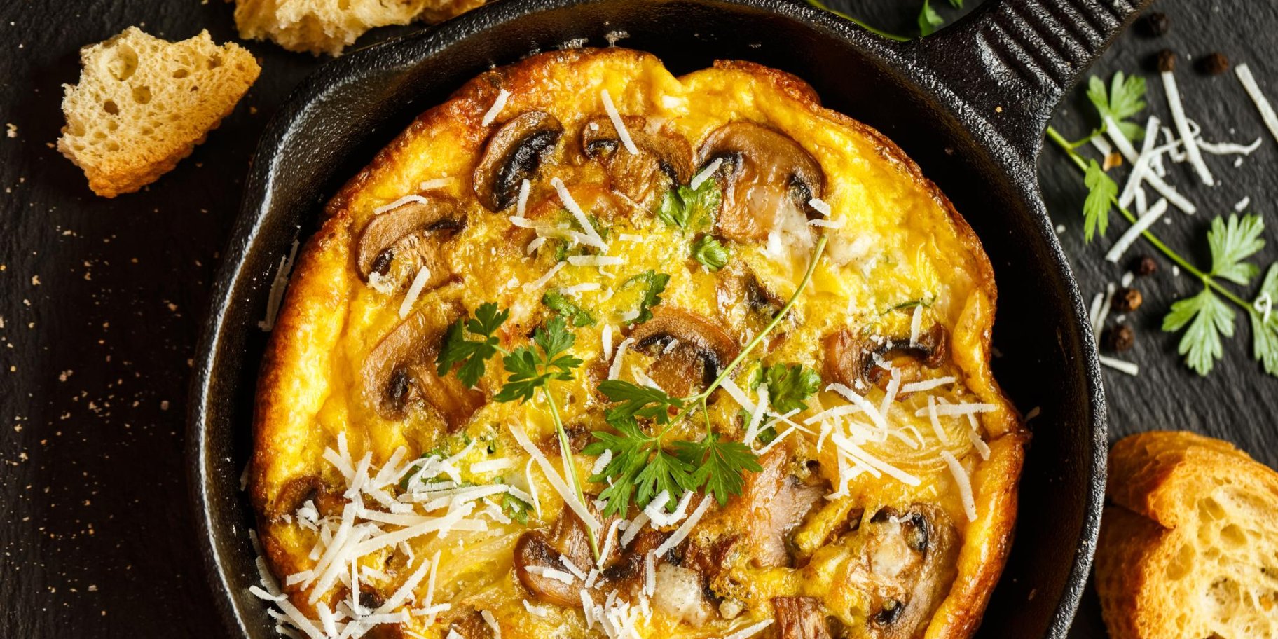 Фритата з картоплею і грибами