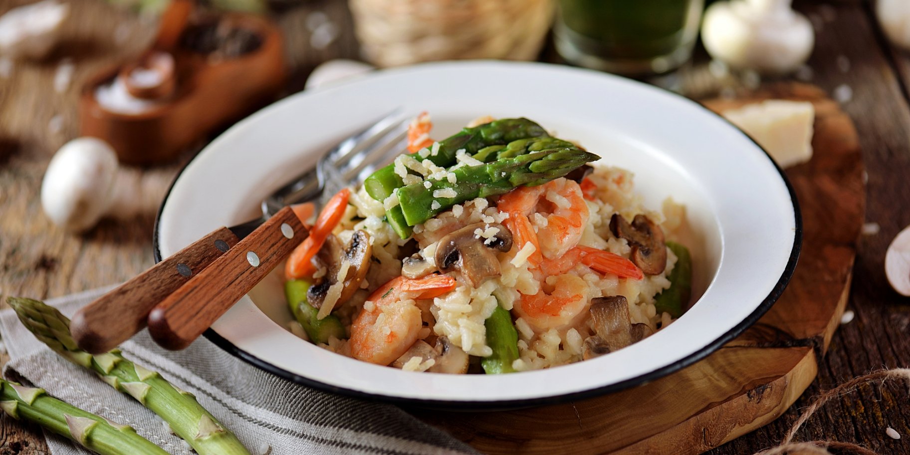 Ризото з креветками