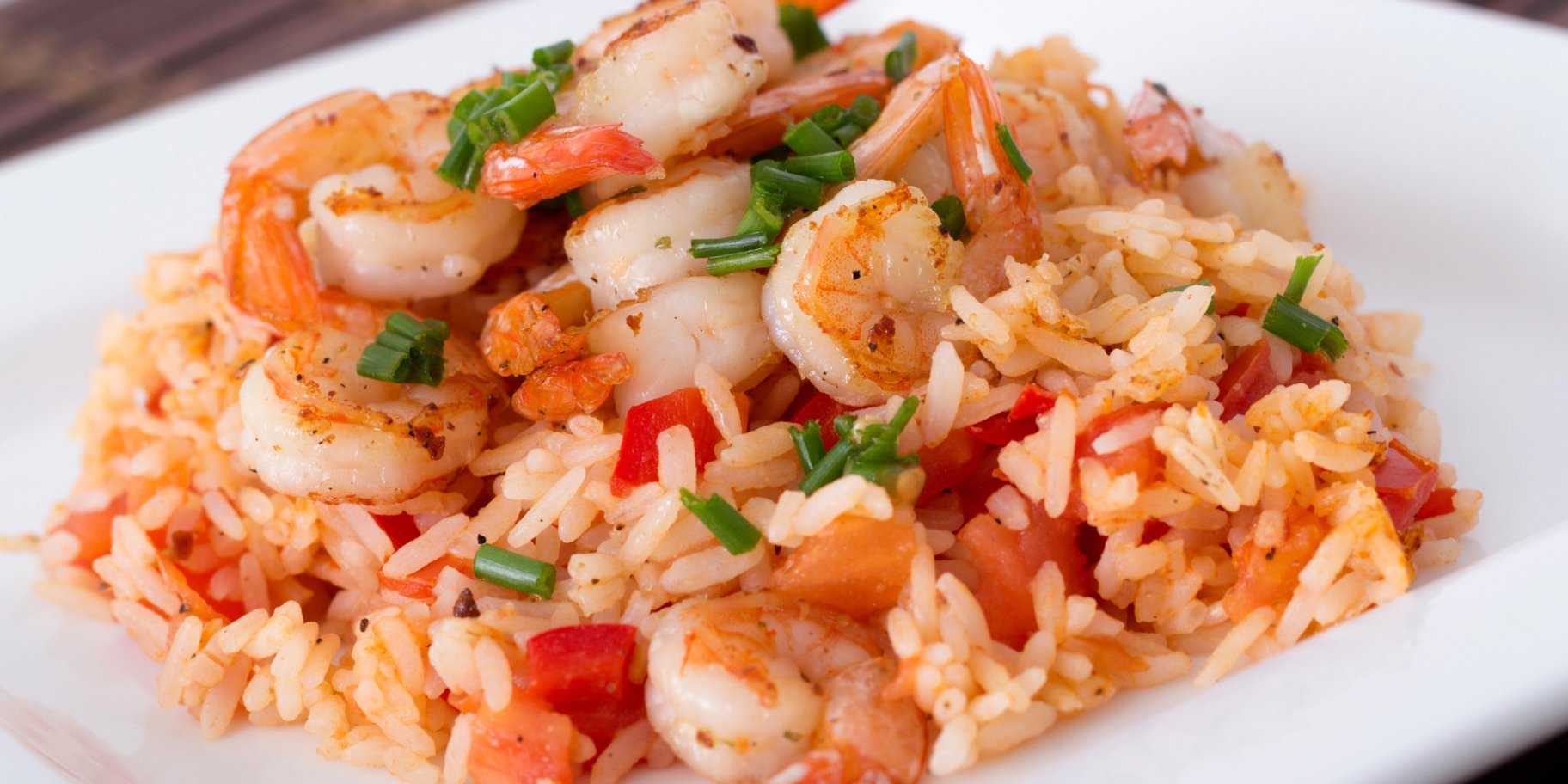 Рис з креветками та овочами