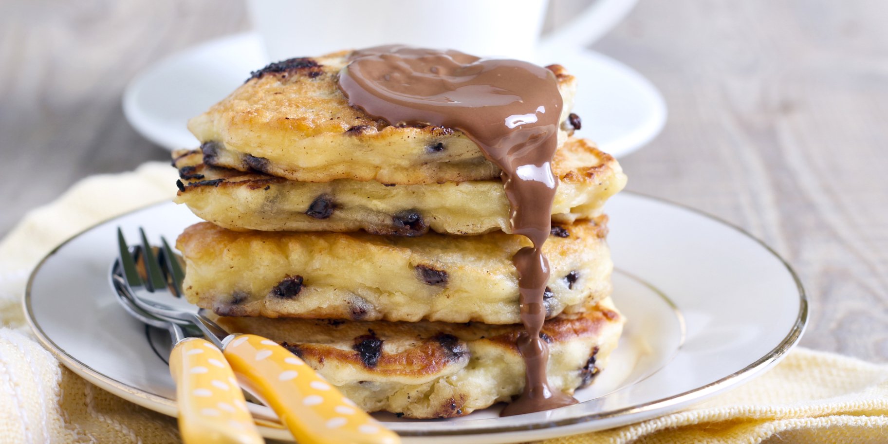 Панкейки с шоколадом