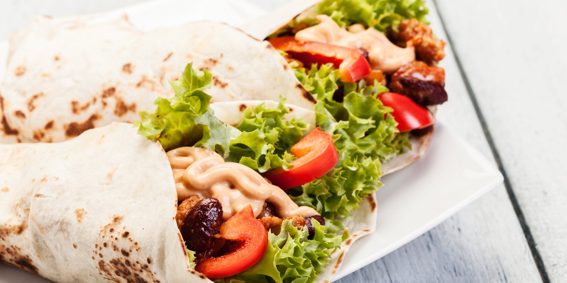 Домашняя шаурма: с курицей и беконом