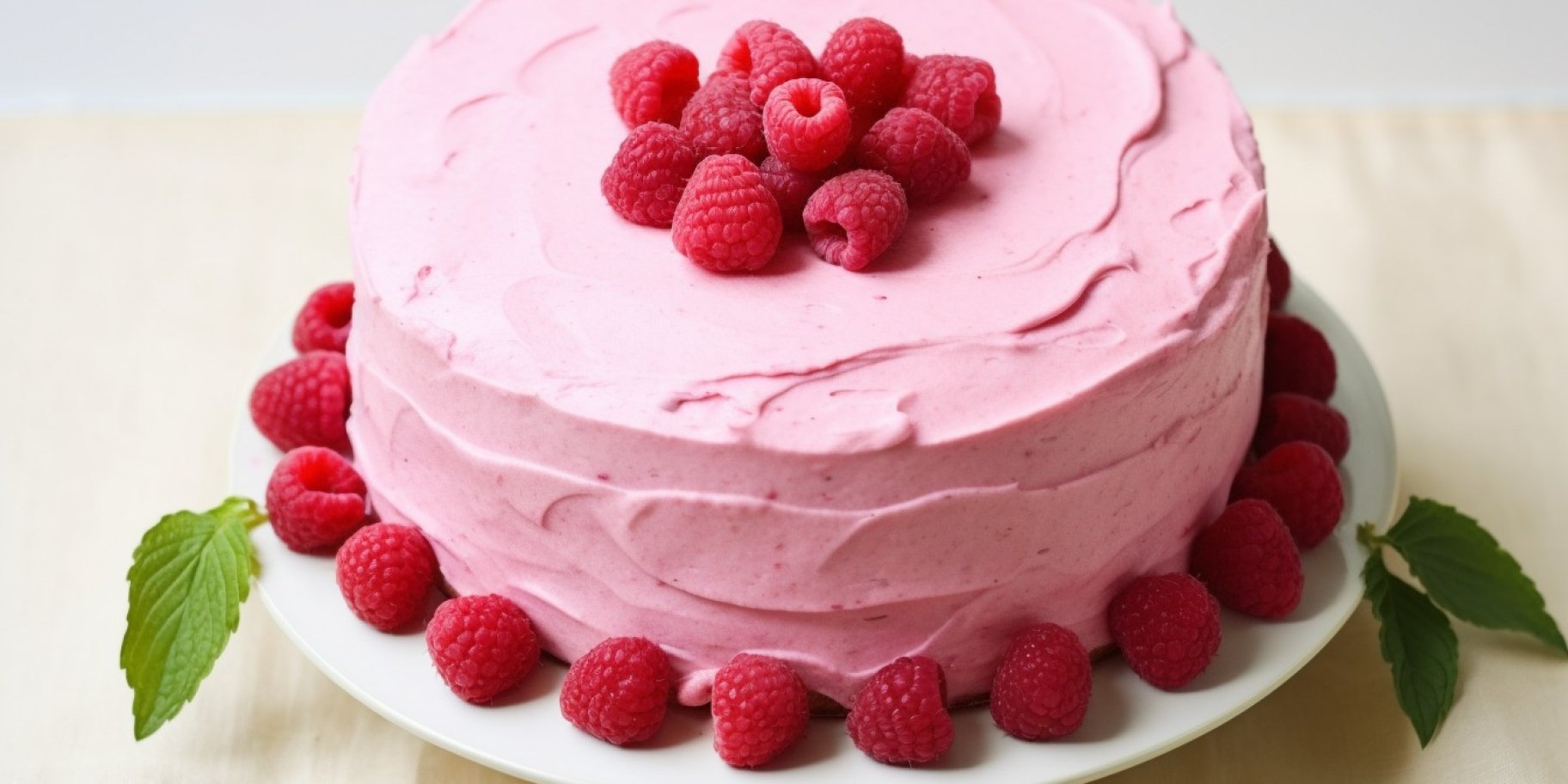 Торт з малиною