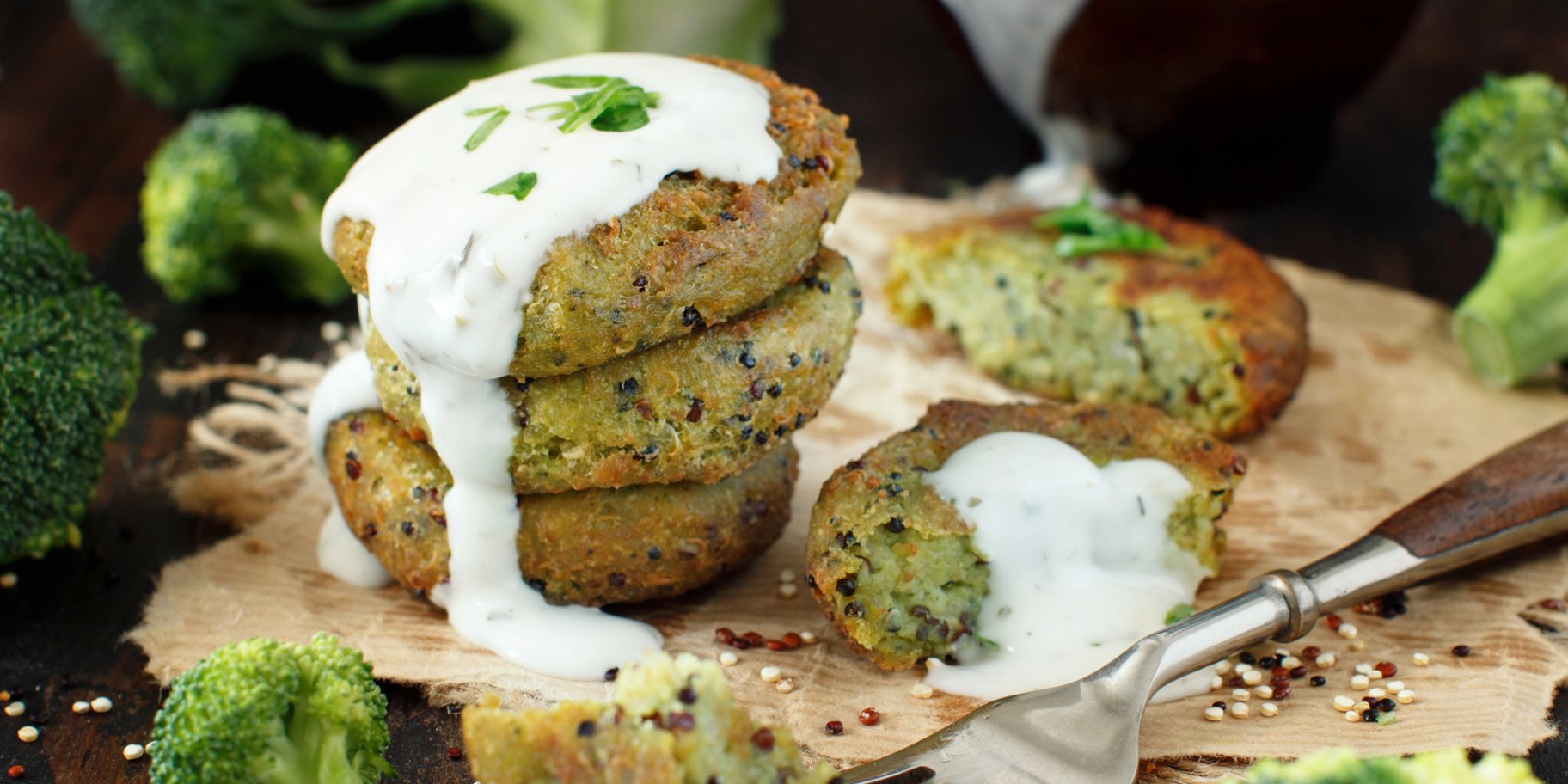 Оладки з броколі