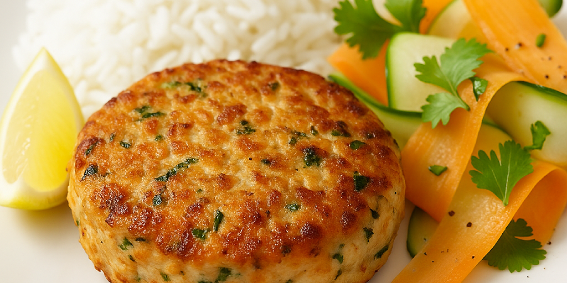 Бургер з лососем та імбирем