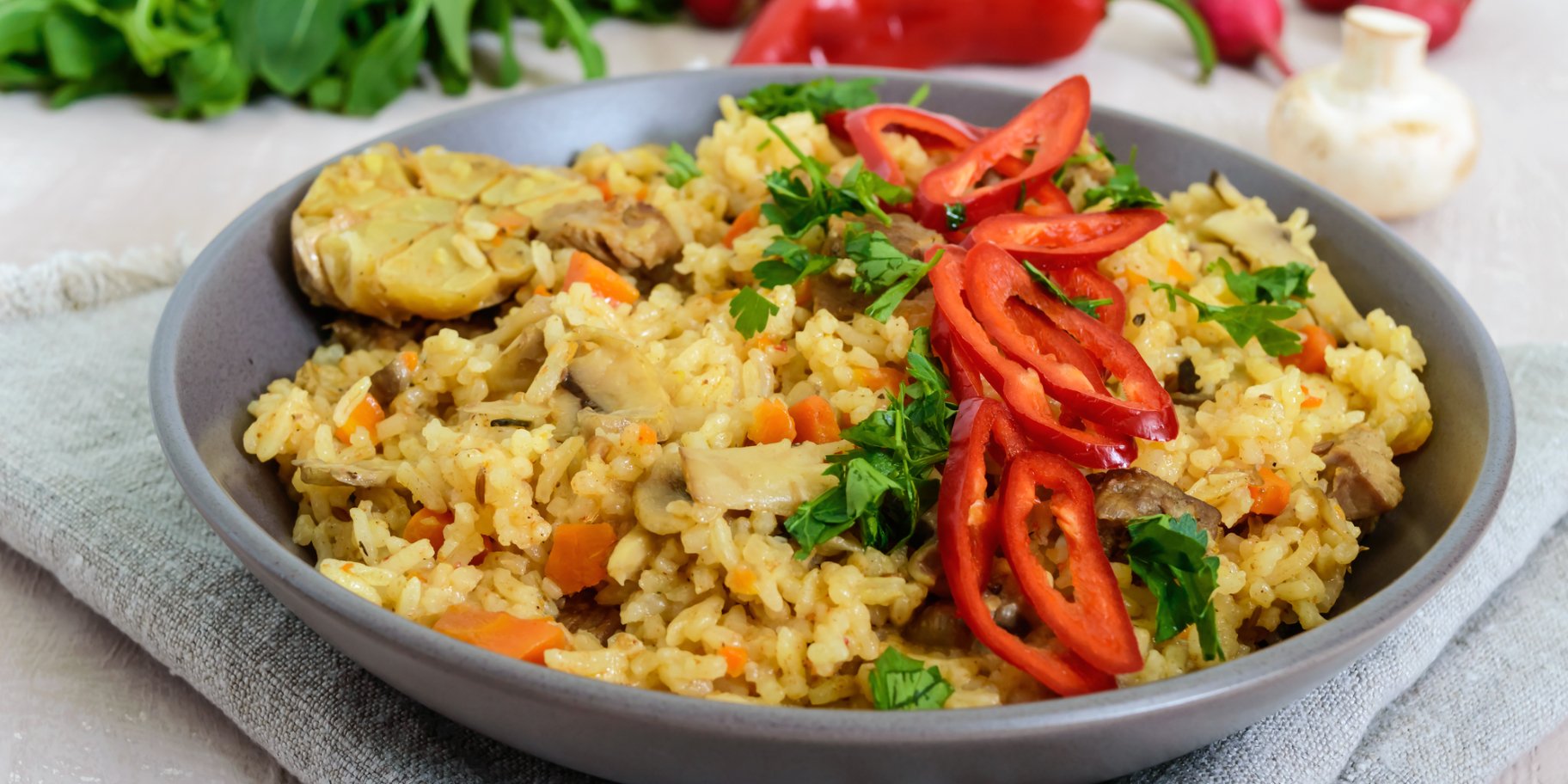 Лінивий плов у духовці