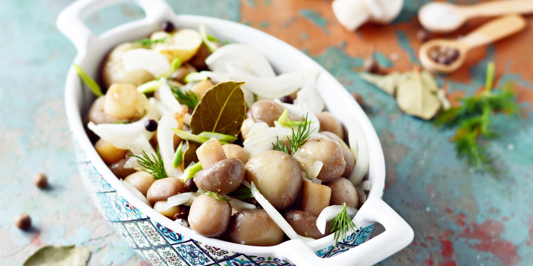 Мариновані печериці по-корейськи