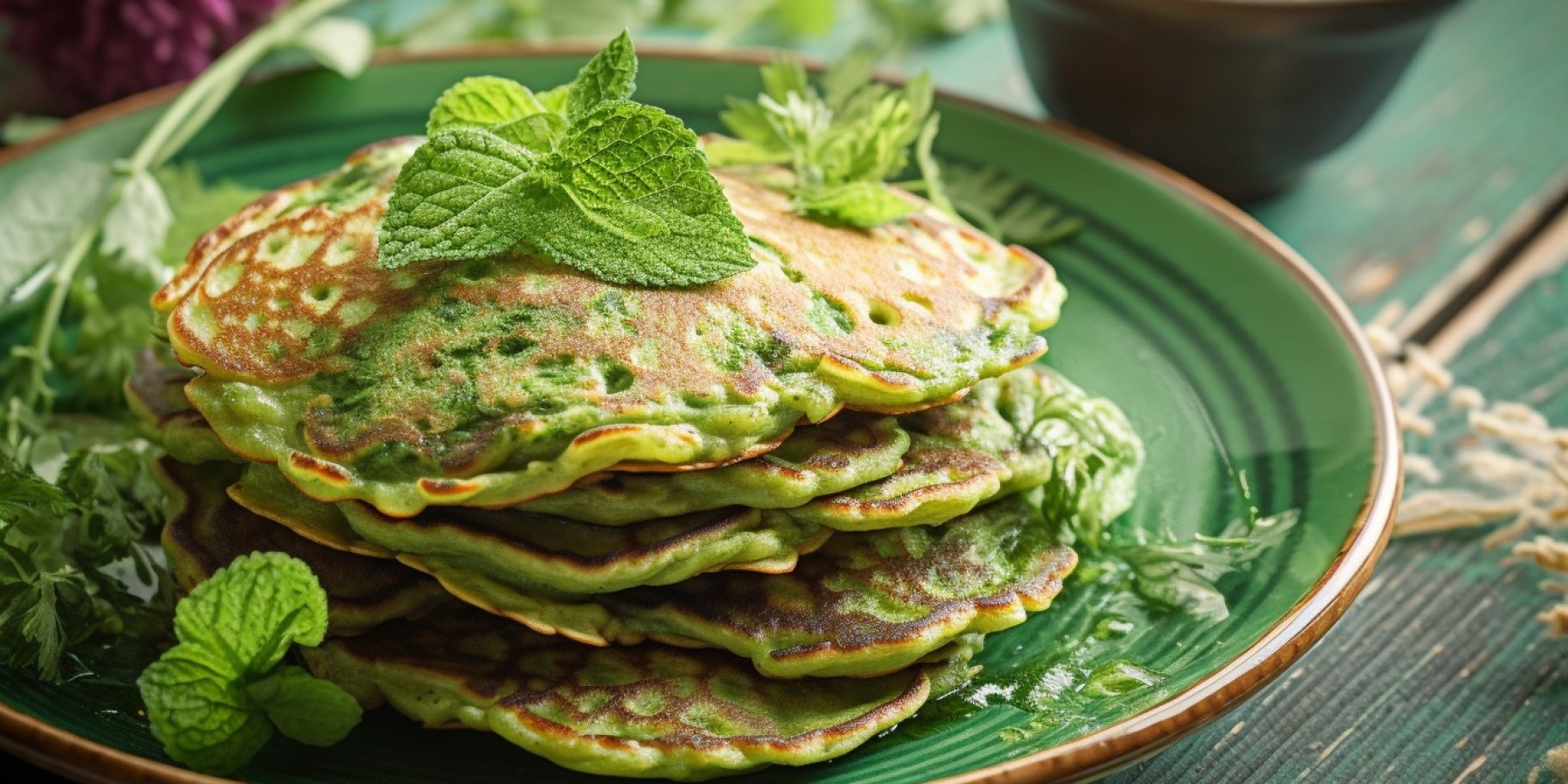 Зелені оладки з кропиви