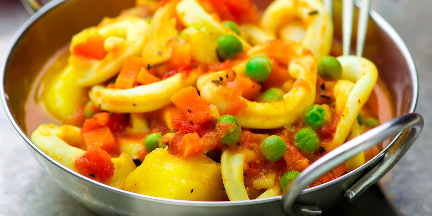 Картопля з кальмарами