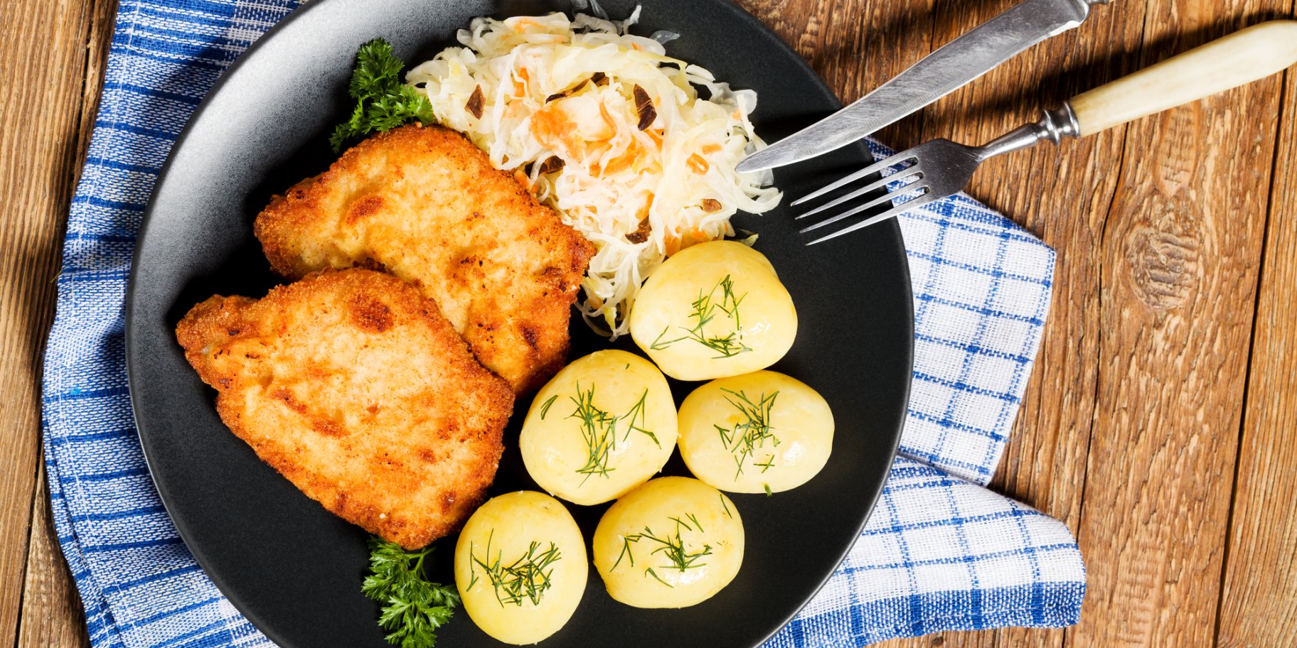 Отбивные по-варшавски из ветчины