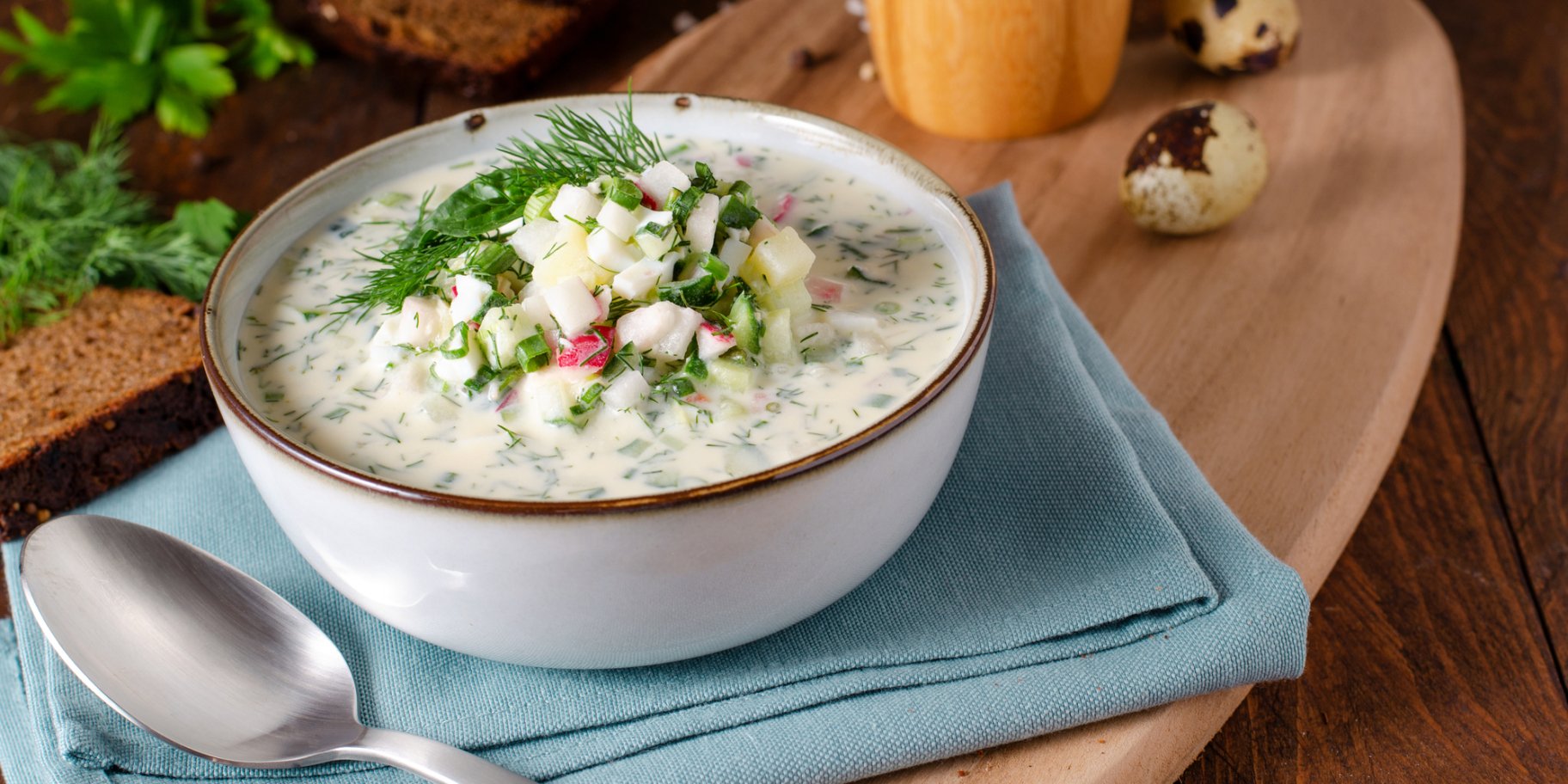 Окрошка на кефірі