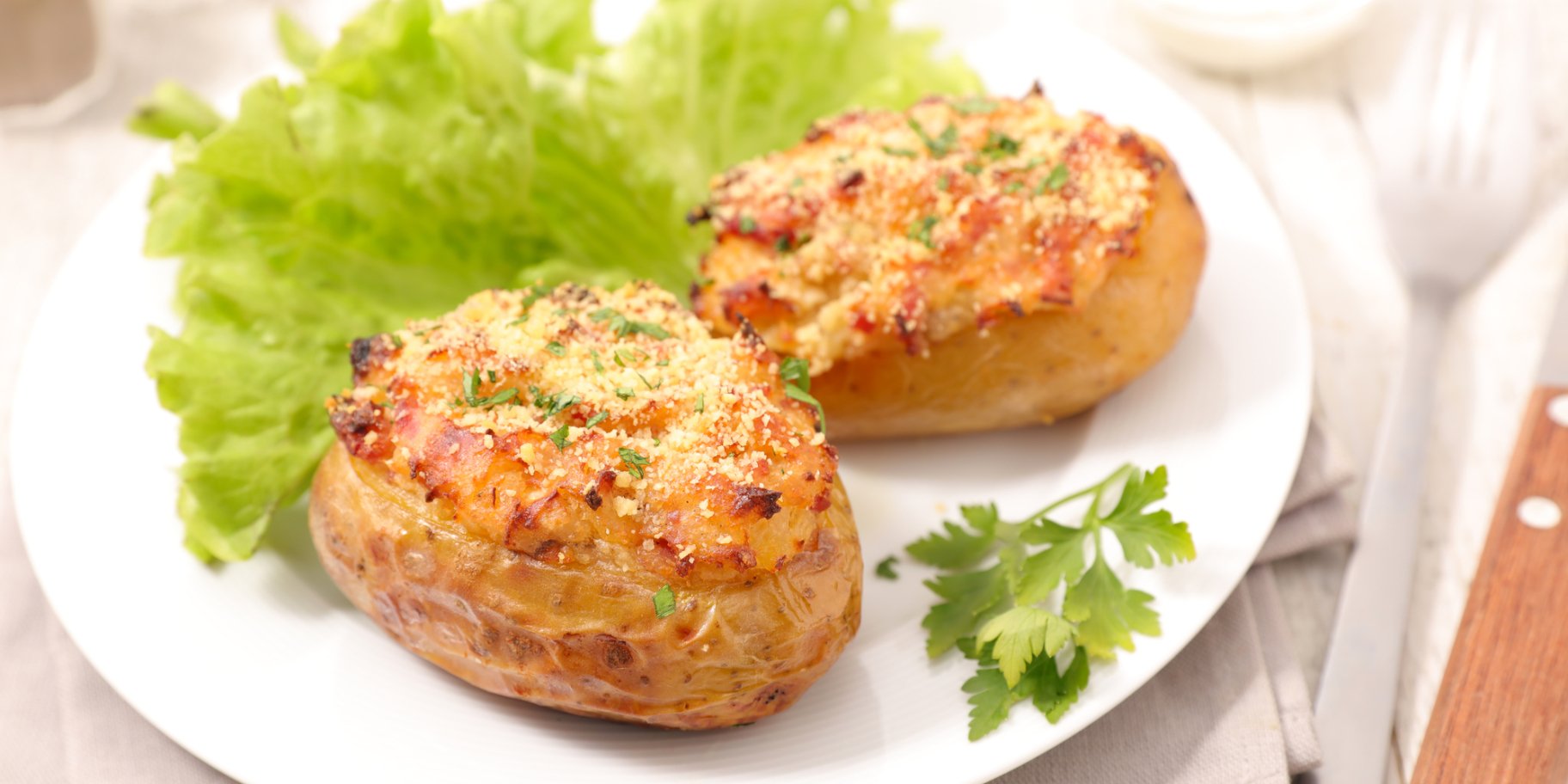 Картопля з м'ясним фаршем