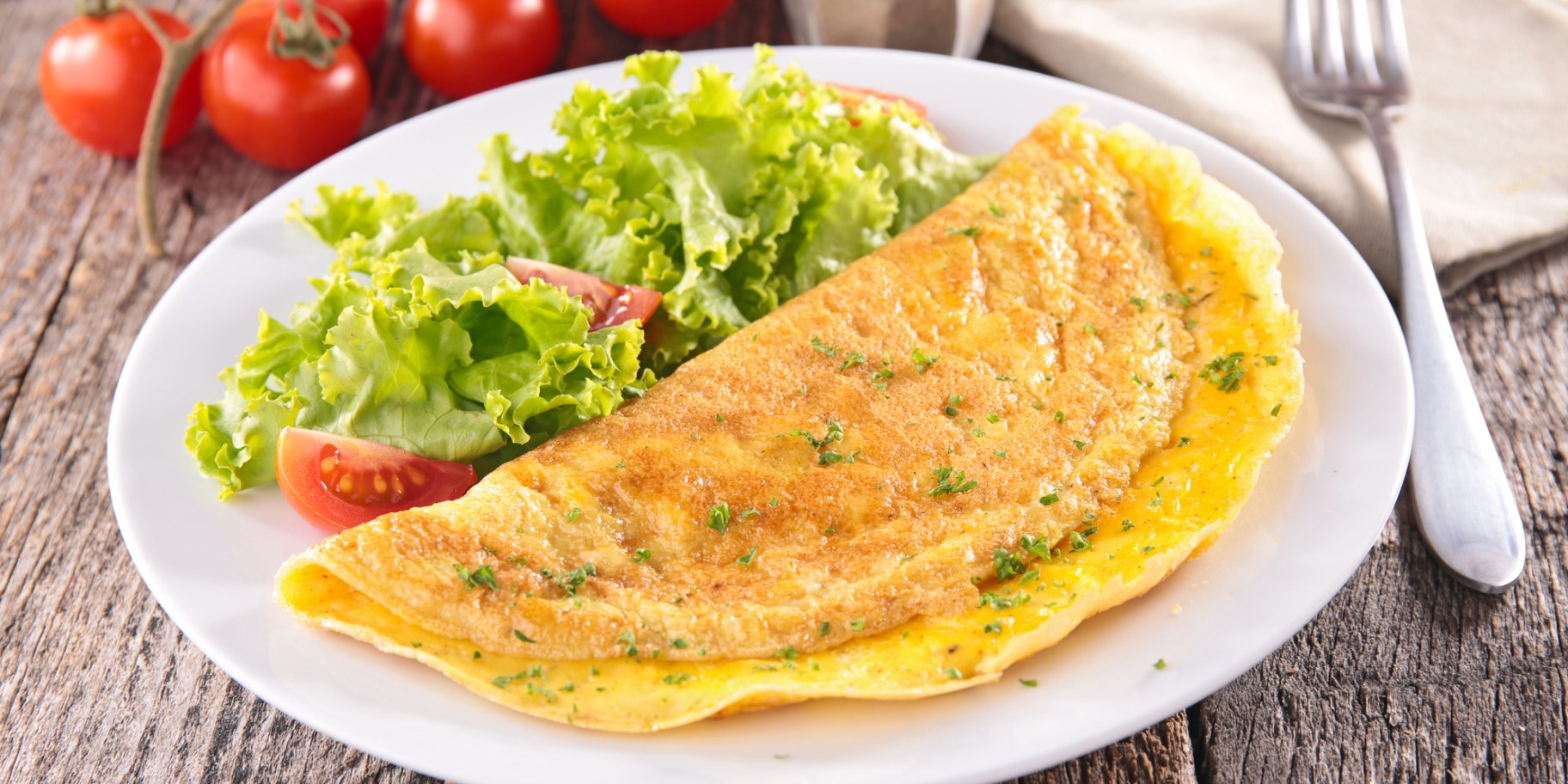 омлет із борошном