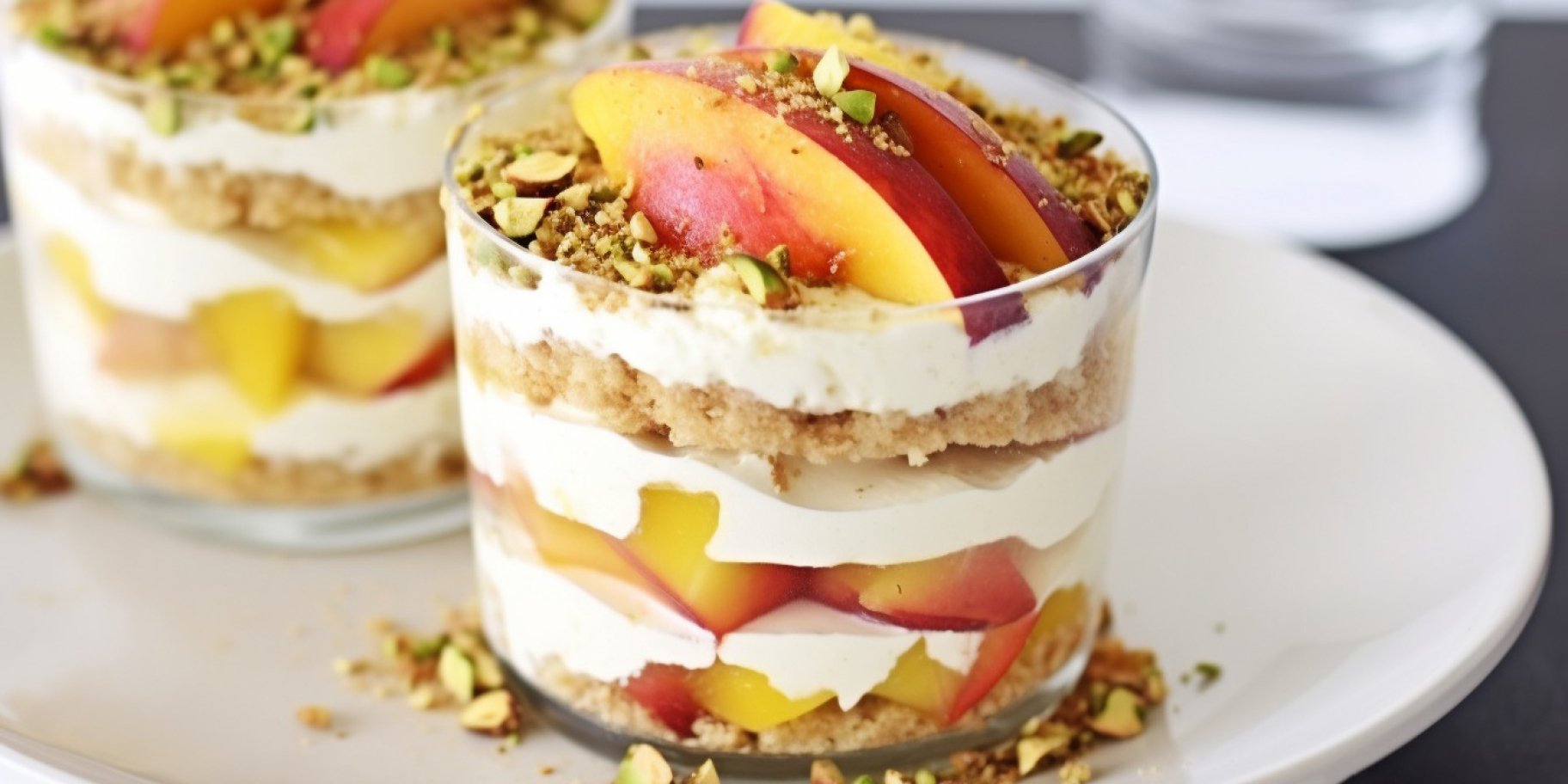 Десерт з нектаринами