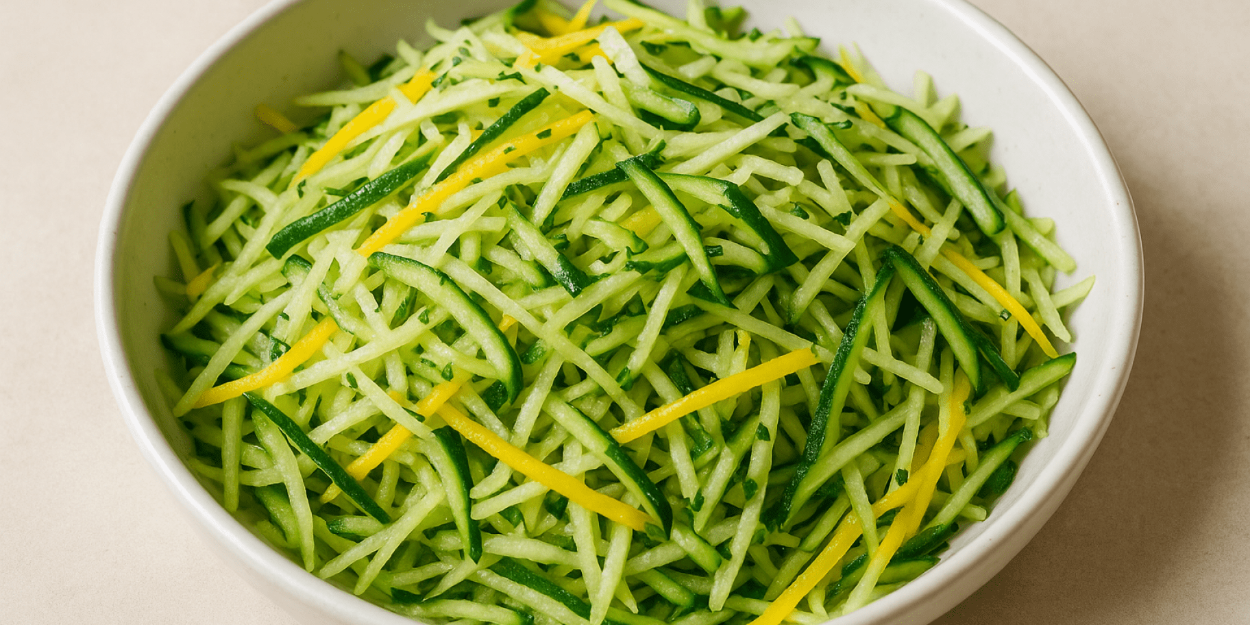 Салат із сирим кабачком