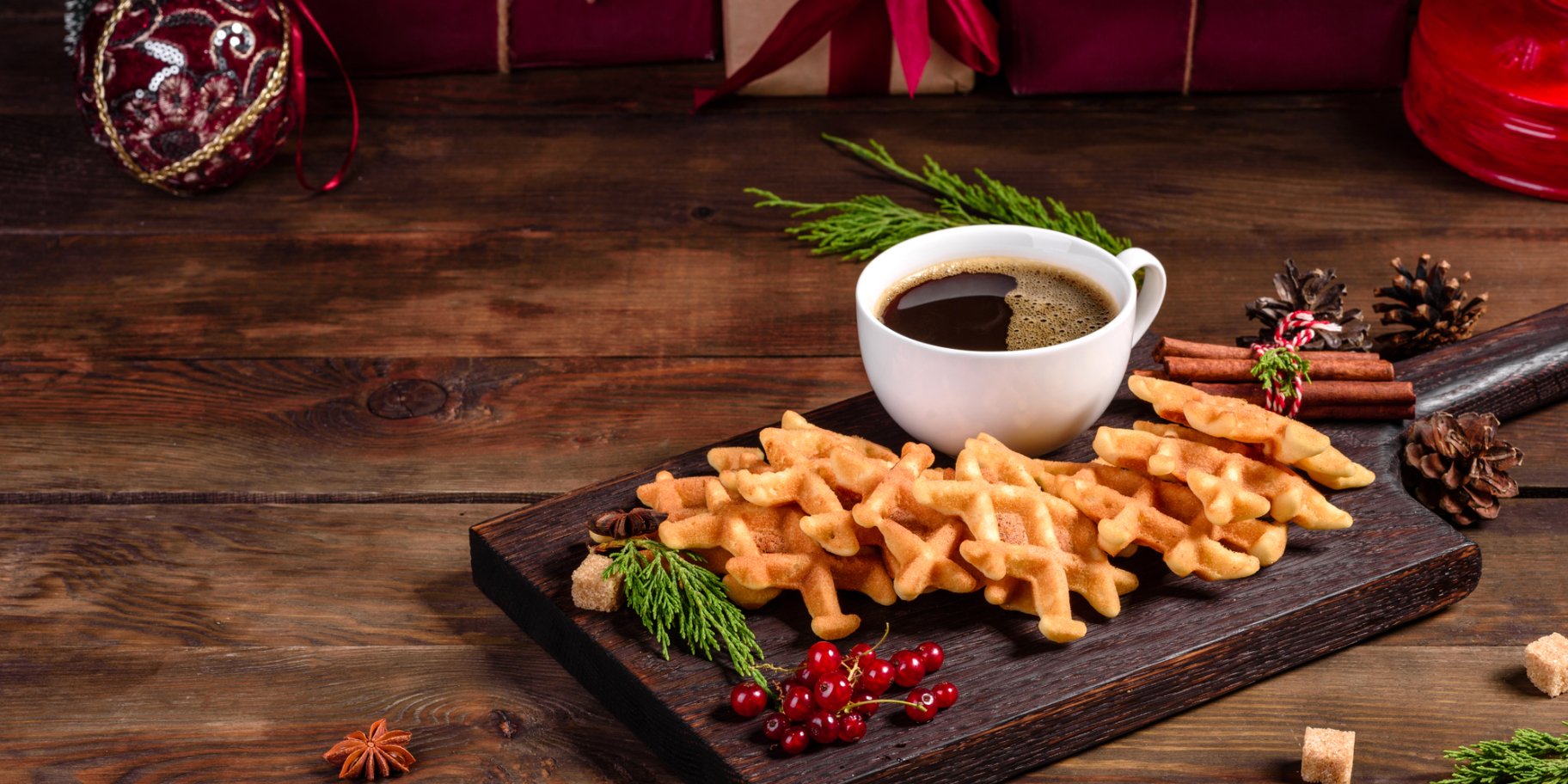 Різдвяні вафлі, декор