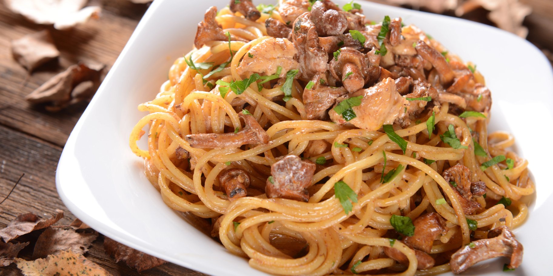 Спагеті з грибами