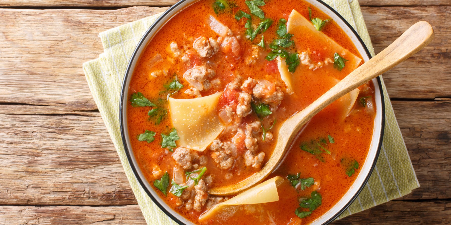 Суп з фаршем і пастою