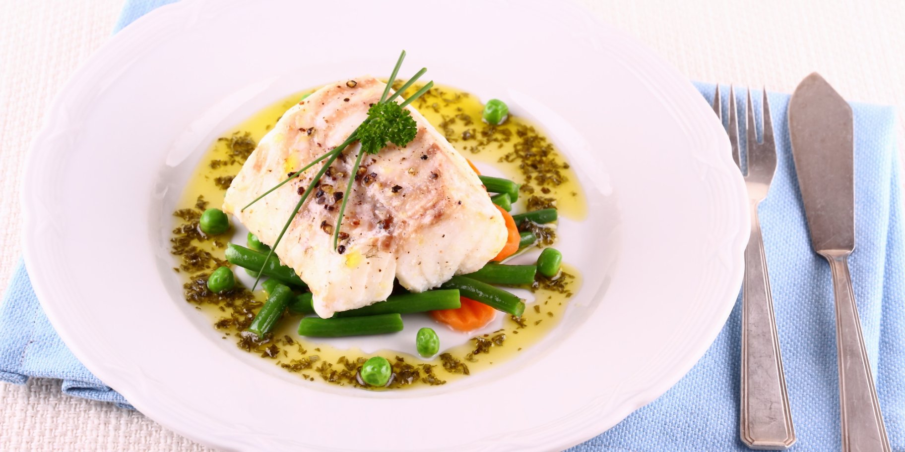 Тріска на парі