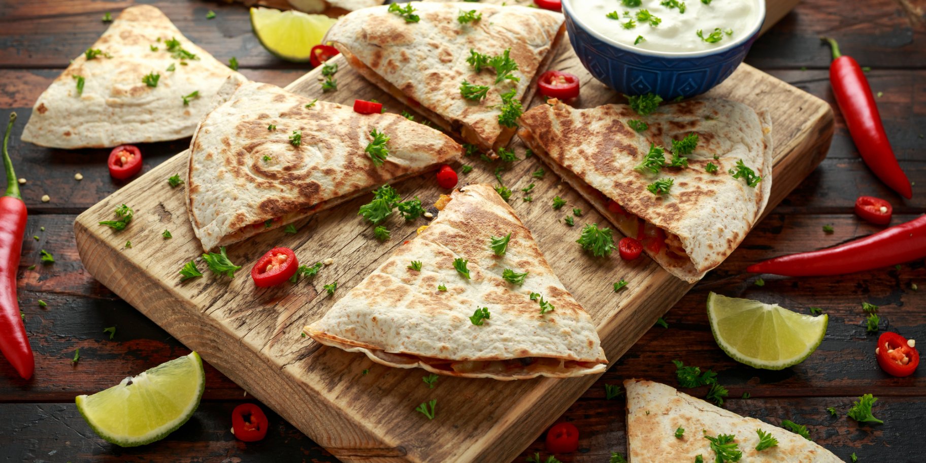 Кесадилья з овочами