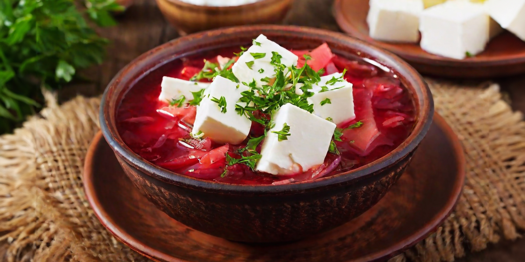 Польський борщ з фетою