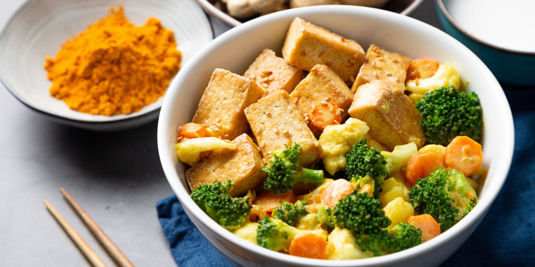 Тушковані овочі з тофу