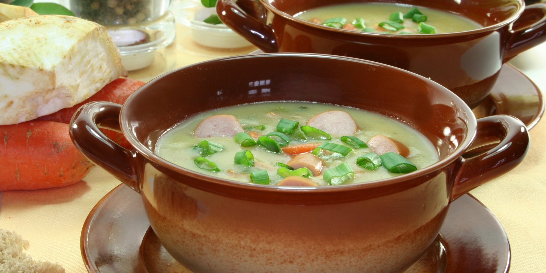 Суп с сосисками