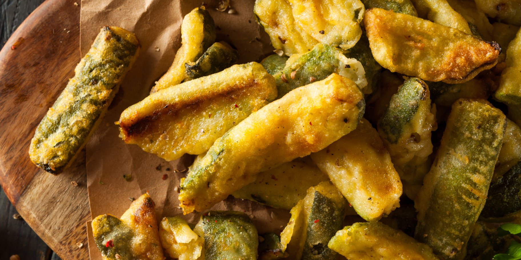 Смажені цукіні із часником