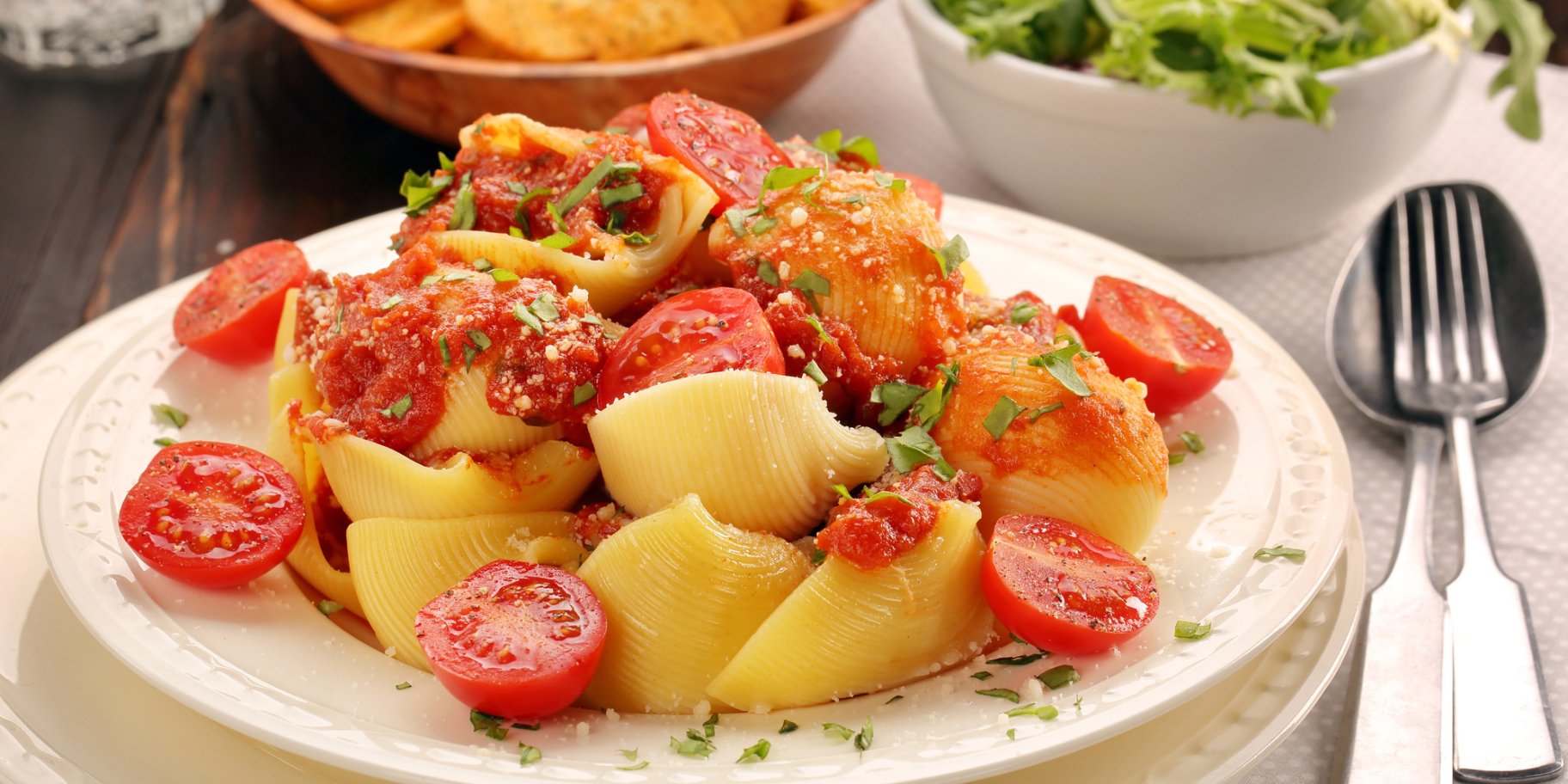 Фарширована паста з двома начинками