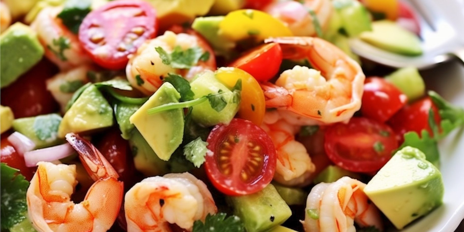 Овочевий салат із креветками