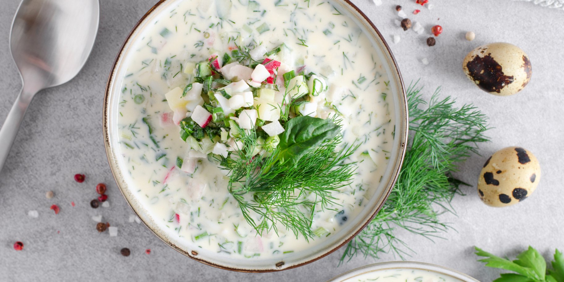 Окрошка з куркою