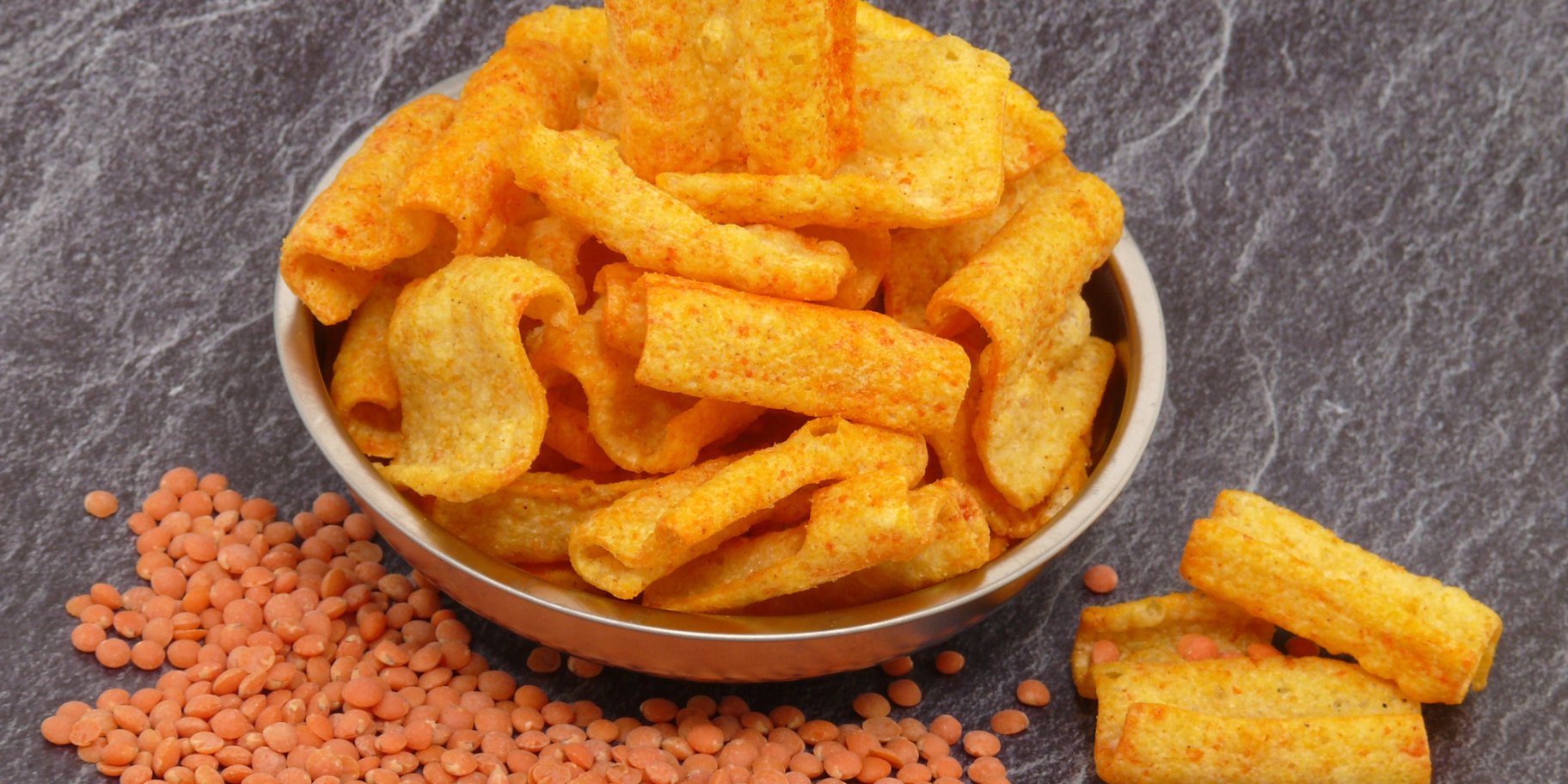 Чипси з червоної сочевиці