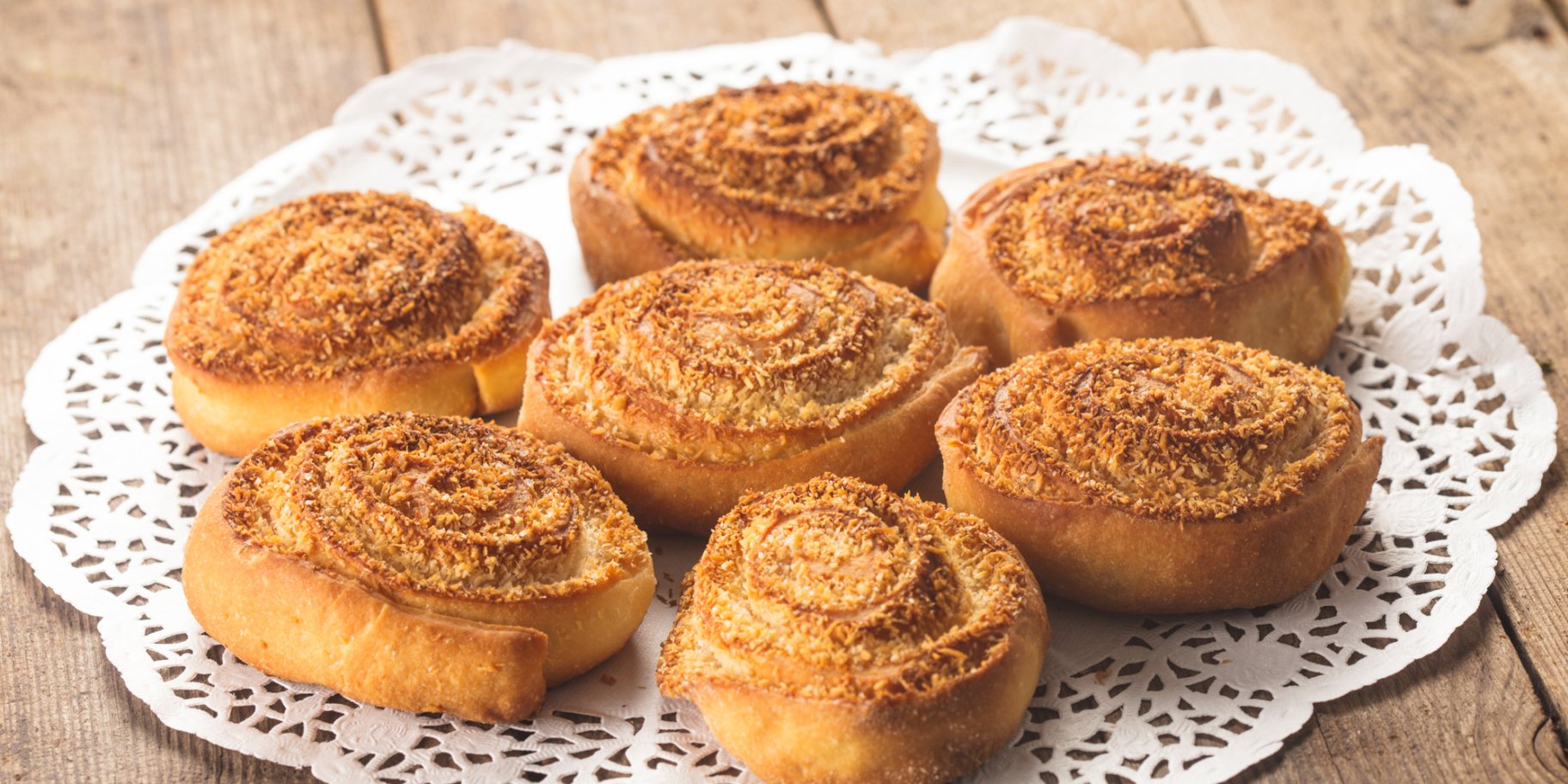 Булочки з кокосовою стружкою