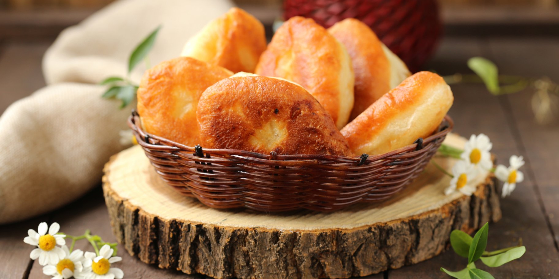 смажені пиріжки з горохом