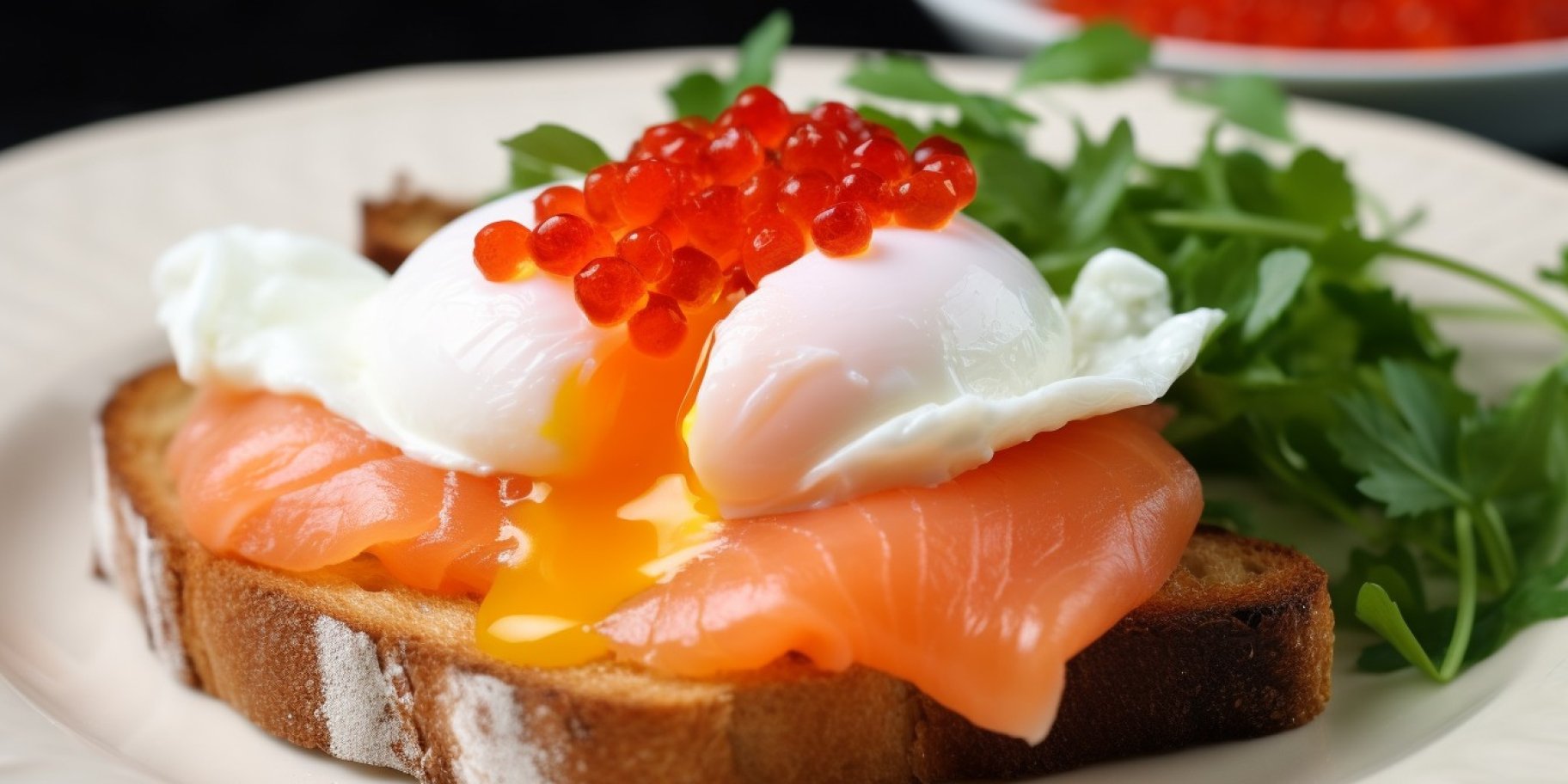 яйцо-пашот с икрой