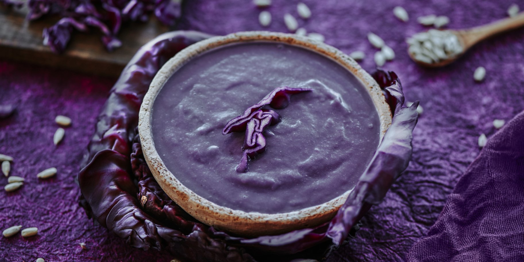 Крем-суп із червоної капусти