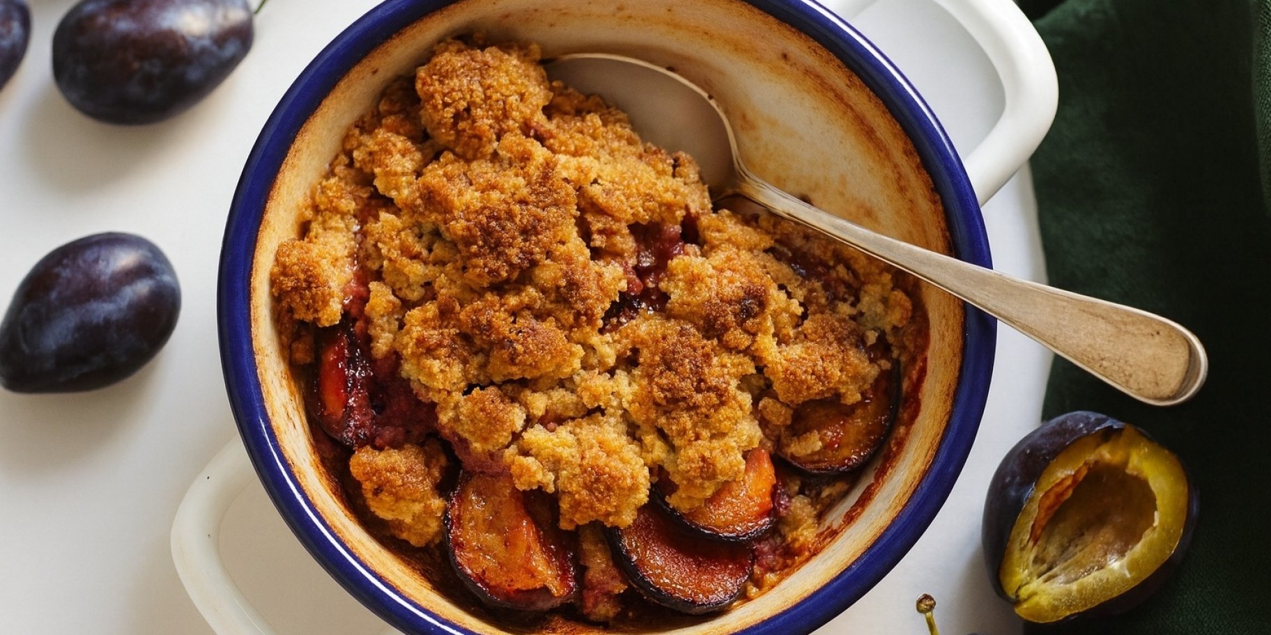 Крамбл зі сливами