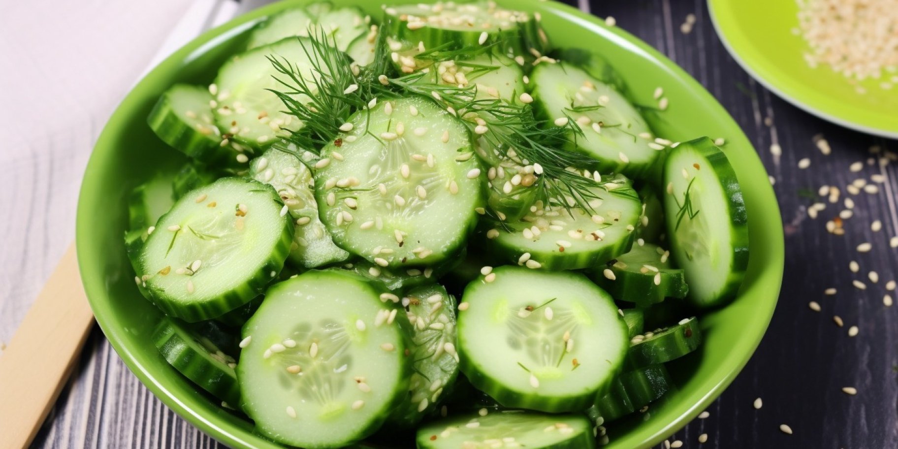 Суперпростой салат с огурцами