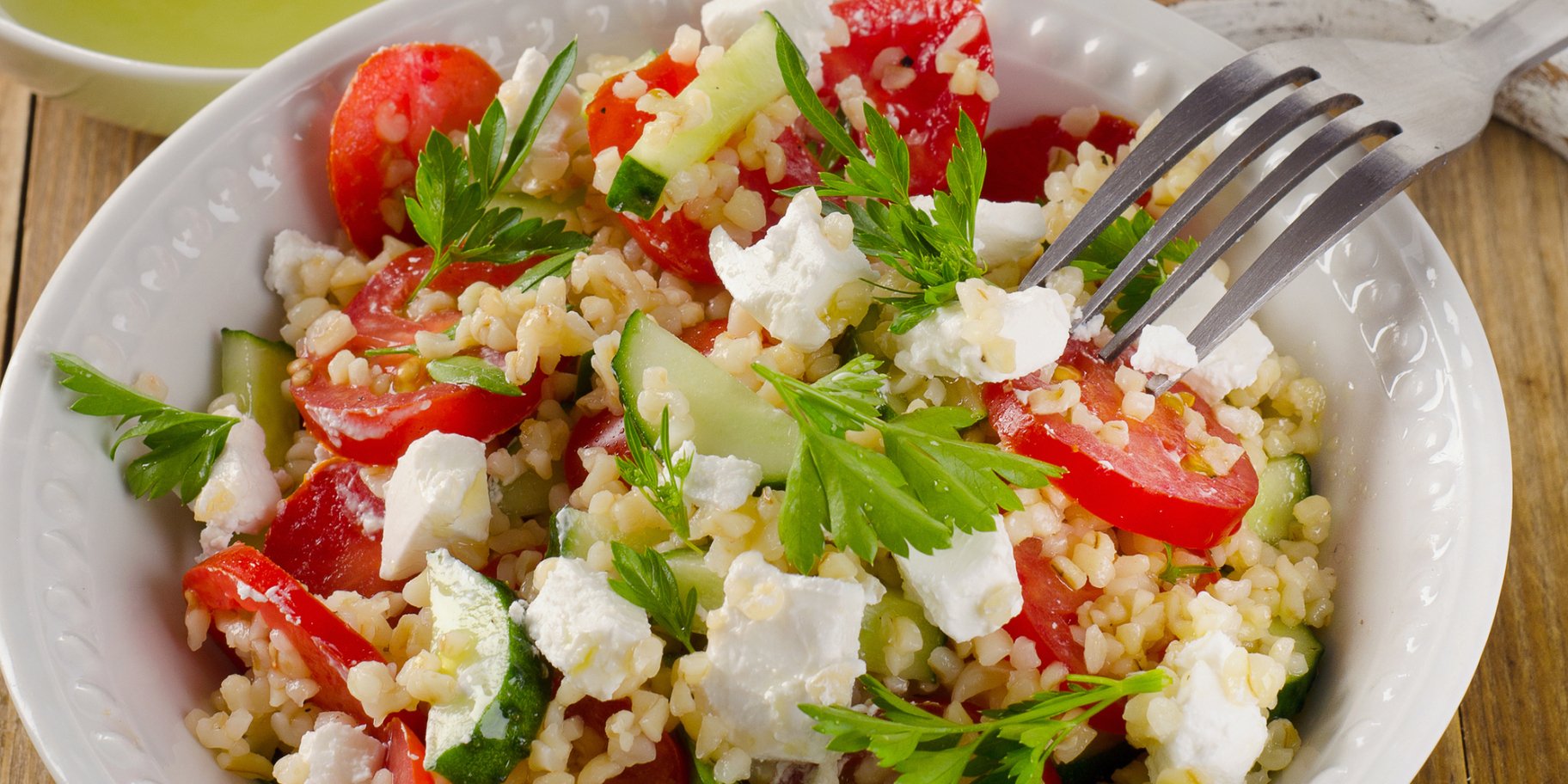 Салат з булгурем і фетою