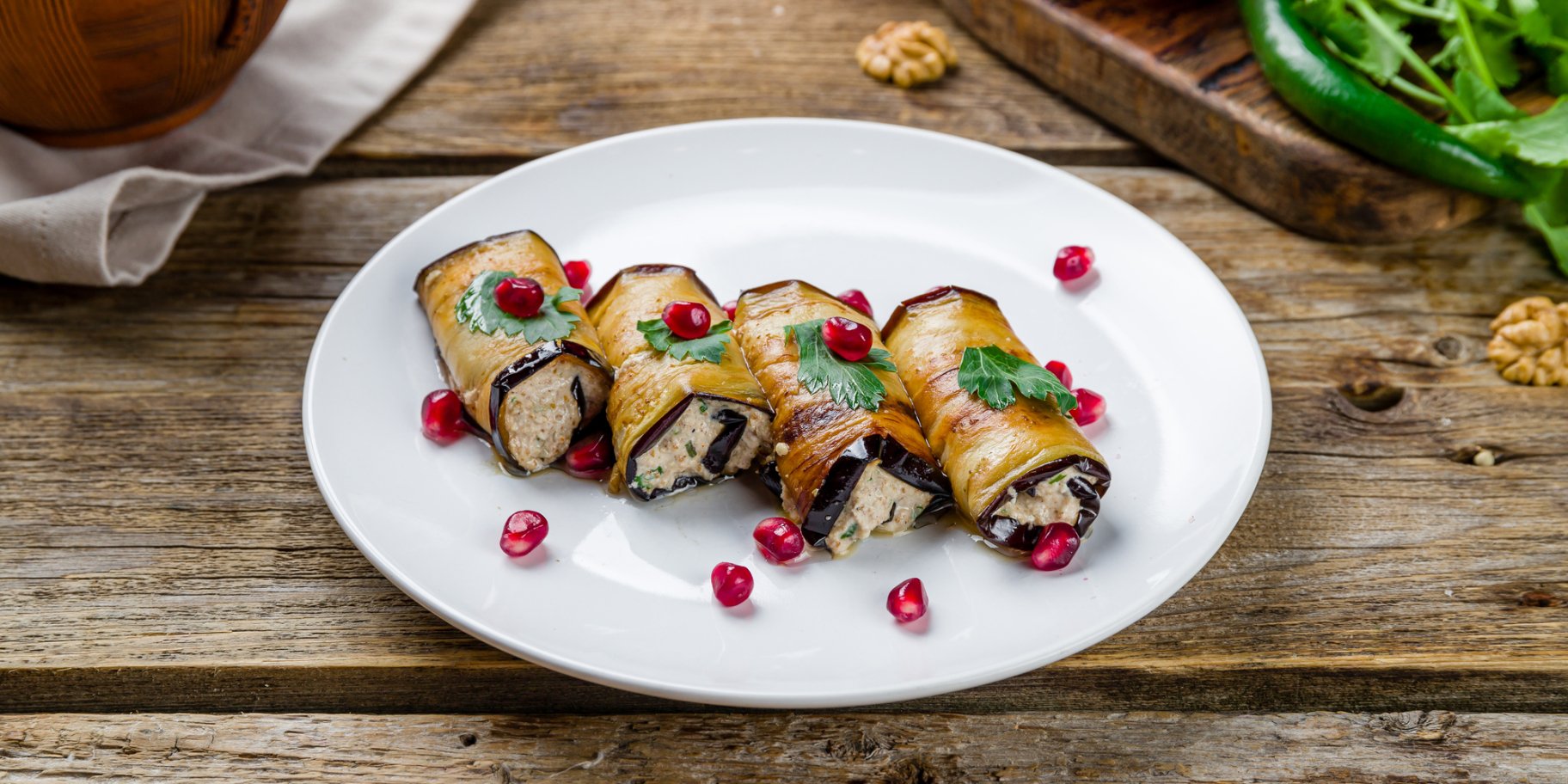 Рулетики з баклажанів без м’яса