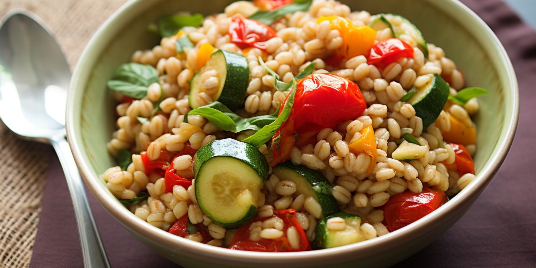 Ситний салат з перловою крупою та овочами