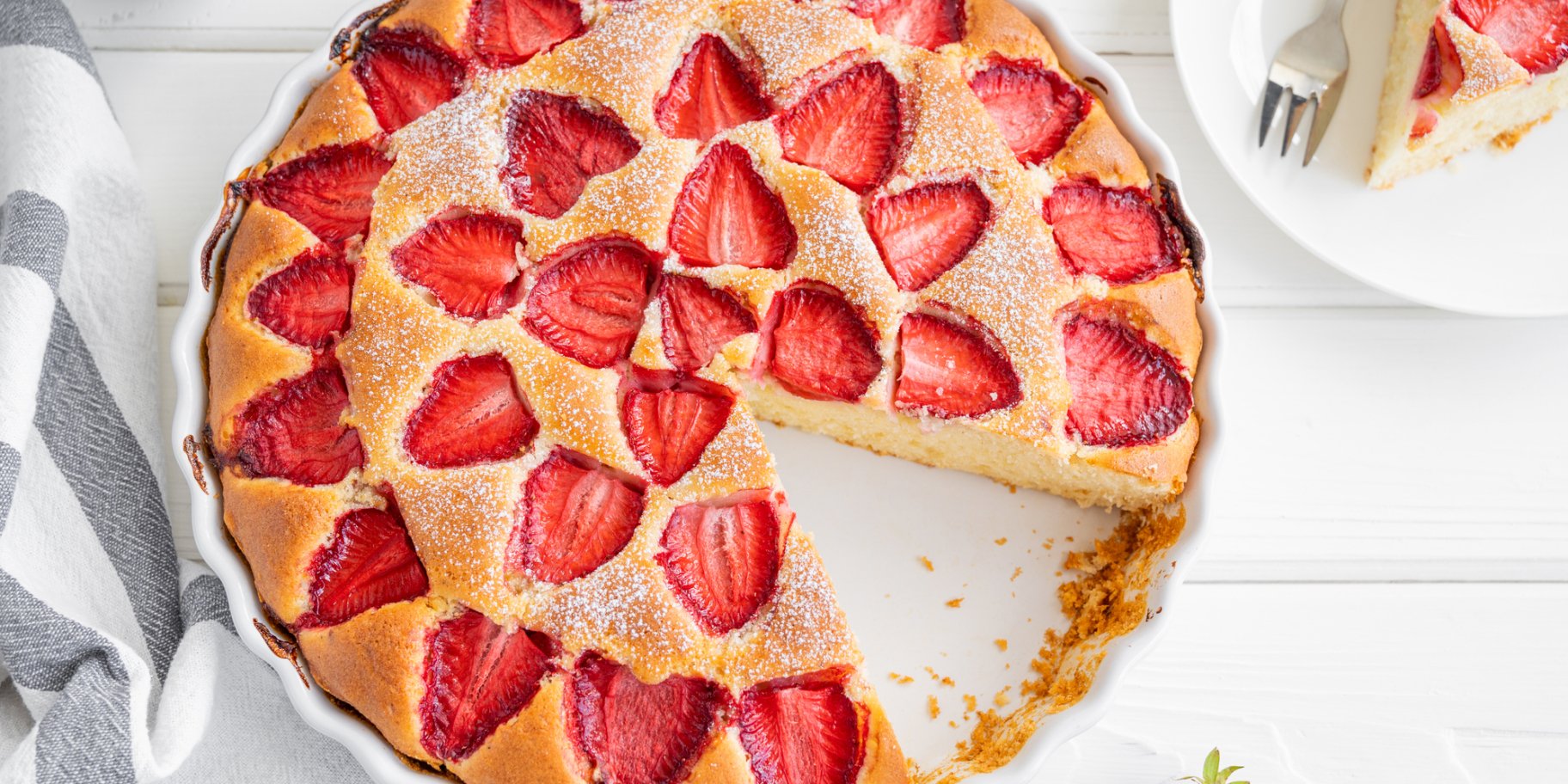 Пиріг з полуницею