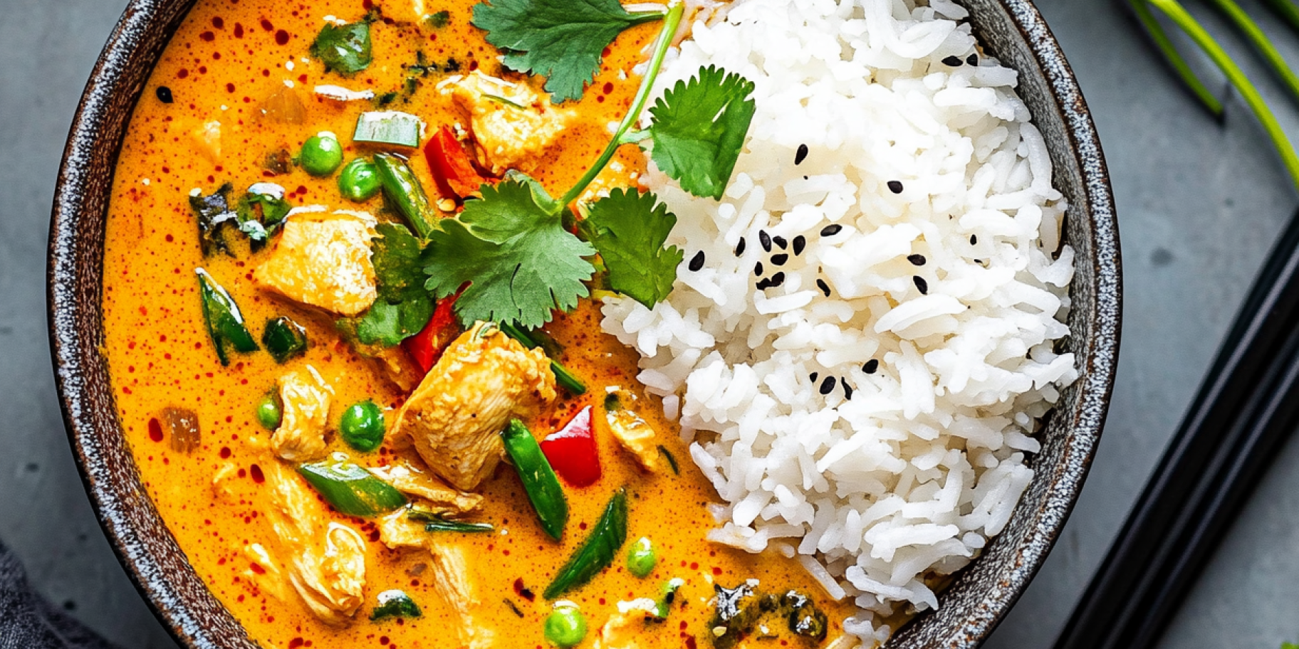 Тайське червоне карі з куркою