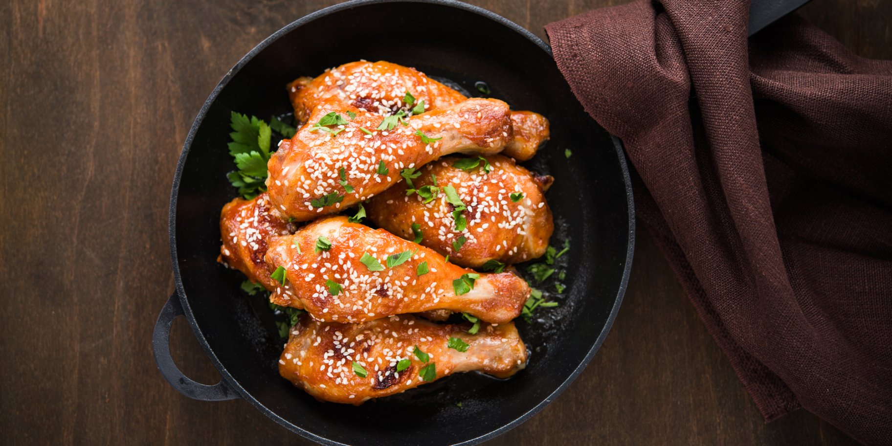 Курячі ніжки з кунжутом